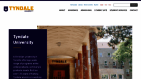 What Tyndale.ca website looked like in 2023 (2 years ago)