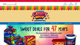 What Thewholesalecandyshop.com website looked like in 2023 (This year)