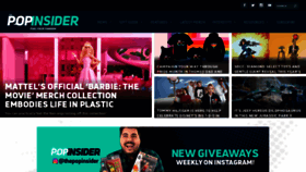 What Thepopinsider.com website looked like in 2023 (This year)