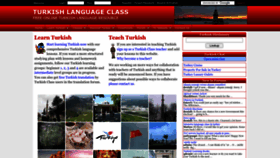What Turkishclass.com website looked like in 2023 (This year)