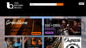 What Tedbrownmusic.com website looked like in 2023 (1 year ago)