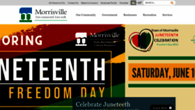 What Townofmorrisville.org website looked like in 2023 (This year)