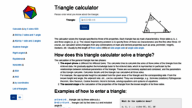 What Triangle-calculator.com website looked like in 2023 (This year)