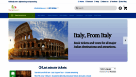 What Tickitaly.com website looked like in 2023 (This year)