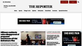 What Thereporteronline.com website looked like in 2023 (This year)