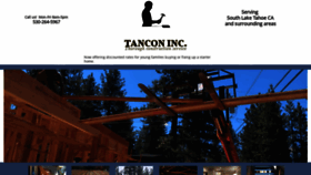 What Tancon.net website looked like in 2023 (This year)