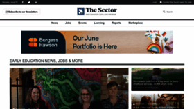 What Thesector.com.au website looked like in 2023 (This year)