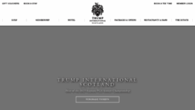 What Trumpgolfscotland.com website looked like in 2023 (This year)