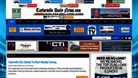 What Taylorvilledailynews.com website looked like in 2023 (This year)
