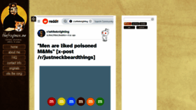 What Thefrogman.me website looked like in 2023 (2 years ago)