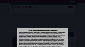 What Turizmusonline.hu website looked like in 2023 (This year)