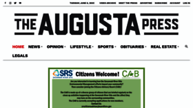 What Theaugustapress.com website looked like in 2023 (2 years ago)