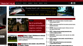 What Trnavskyhlas.sk website looked like in 2023 (This year)