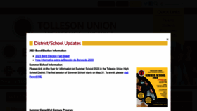 What Tuhsd.org website looked like in 2023 (This year)