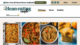 What Thecleaneatingcouple.com website looked like in 2023 (This year)