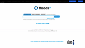 What Theses.fr website looked like in 2023 (This year)