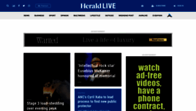 What Theherald.co.za website looked like in 2023 (This year)
