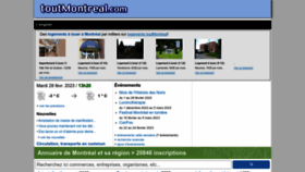 What Toutmontreal.com website looked like in 2023 (This year)