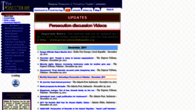 What Thepersecution.org website looked like in 2023 (This year)