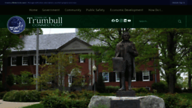 What Trumbull-ct.gov website looked like in 2023 (This year)