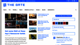 What Thegate.ca website looked like in 2023 (This year)
