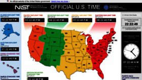 What Time.gov website looked like in 2023 (2 years ago)