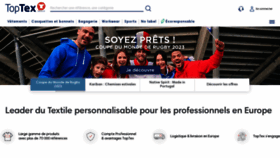 What Toptex.fr website looked like in 2023 (This year)