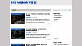 What Therandomvibez.com website looked like in 2023 (This year)