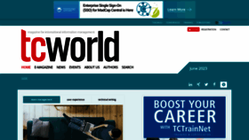 What Tcworld.info website looked like in 2023 (This year)