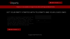 What Tele-party.com website looked like in 2023 (This year)