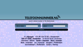 What Telefoonnummer.nu website looked like in 2023 (This year)