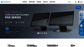 What Touchdisplays-tech.com website looked like in 2023 (This year)