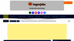 What Tngovjobs.in website looked like in 2023 (This year)