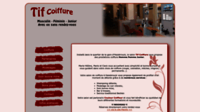 What Tifcoiffure.fr website looked like in 2023 (This year)