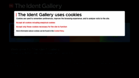 What Theident.gallery website looked like in 2023 (This year)