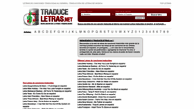 What Traduceletras.net website looked like in 2023 (This year)