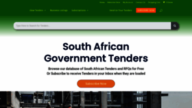 What Tenderbulletins.co.za website looked like in 2023 (This year)
