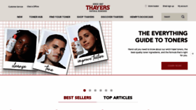 What Thayers.com website looked like in 2023 (This year)