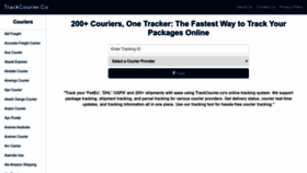 What Trackcourier.co website looked like in 2023 (This year)