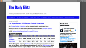 What Thedailyblitz.com website looked like in 2023 (This year)