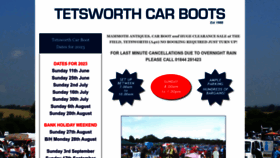 What Tetsworthcarboots.co.uk website looked like in 2023 (This year)