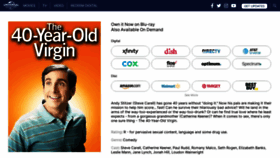 What The40yearoldvirgin.com website looked like in 2023 (This year)