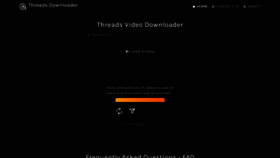 What Threadsdownloader.com website looked like in 2023 (This year)