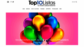 What Top10listas.com website looked like in 2023 (This year)
