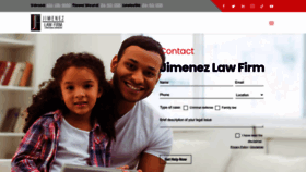 What Thejimenezlawfirm.com website looked like in 2023 (This year)