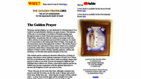 What Thegoldenprayer.org website looked like in 2023 (This year)