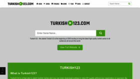What Turkish123.org website looked like in 2023 (This year)