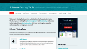 What Testingtools.com website looked like in 2023 (This year)