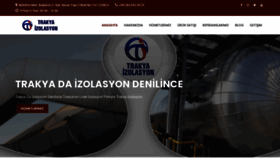 What Trakyaizolasyon.com website looked like in 2023 (1 year ago)