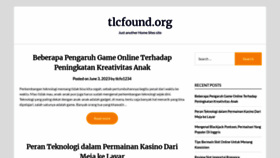 What Tlcfound.org website looked like in 2023 (This year)